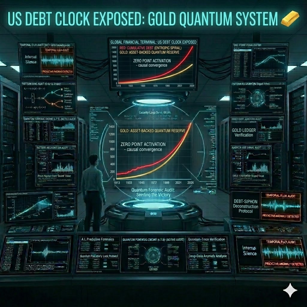 US Debt Clock Exposed: Gold Quantum System
